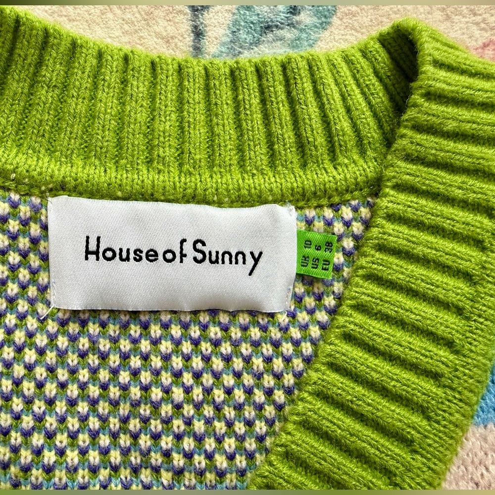 House of Sunny Swan Lake Knitted Vest US size 6 - Picture 4 of 5